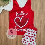 هوت شورت احمر