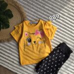 فانيلا بناتى اصفر *اسود