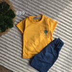 فانيلا ولادى اصفر *كحلى