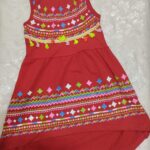 Lc احمر كت فستان