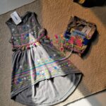 Lc فستان رمادى كت