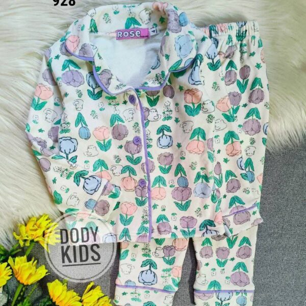 بيجامة روز ورد