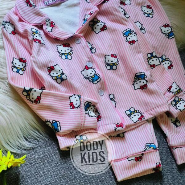 بيجامة روز  كيتى مقلم