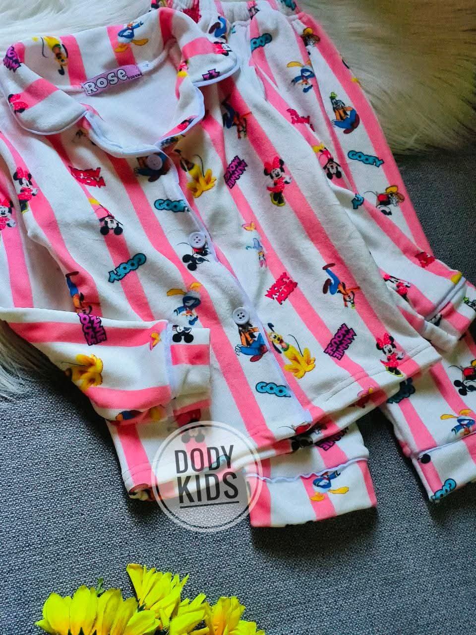 2025/10/1000138924.jpg بيجامة روز ميكى مقلم - الصورة 1