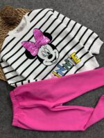 ⁦ميمو يومى ميكى بناتى ابيض مخطط من 2ل6⁩ - الصورة ⁦2⁩