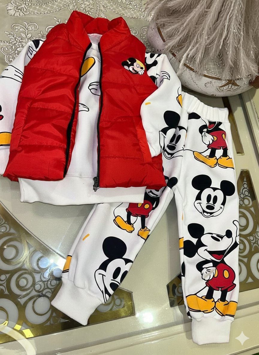 2026/01/1000185776.jpg زينو 3قطع ميكى ابيض ف احمر - الصورة 1