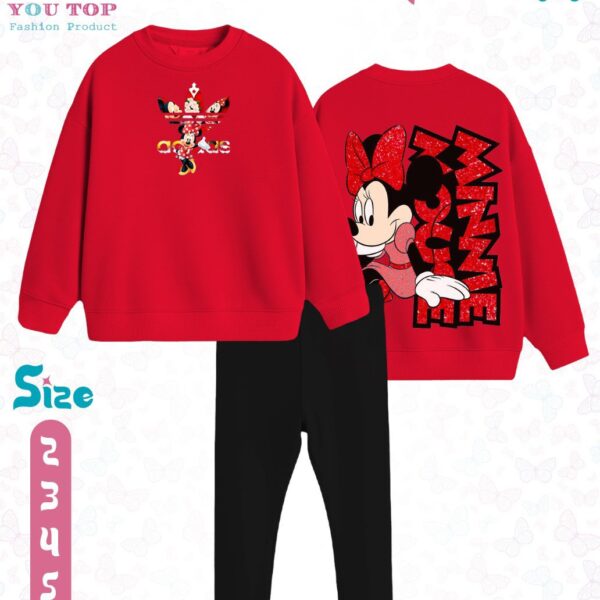 butterfly مليتون من 2ل6 ميكى بناتى احمر