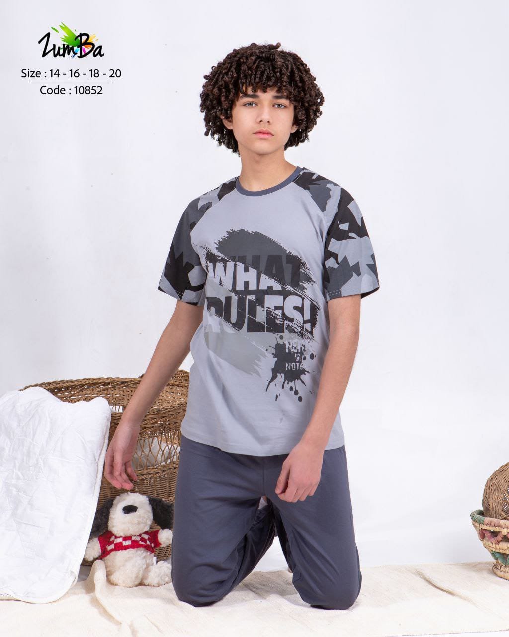 2026/03/1000221656.jpg زومبا محير ولادى رمادى - الصورة 1