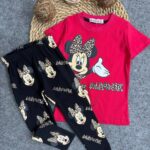 ميمو صيفى بنطلون ميكى احمر