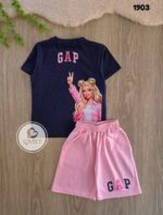 ⁦gap صيفى باربى اسود⁩ - الصورة ⁦2⁩
