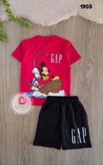 ⁦gap صيفى  ميكى احمر⁩ - الصورة ⁦2⁩