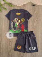 ⁦gap صيفى تاز رمادى غامق⁩ - الصورة ⁦2⁩